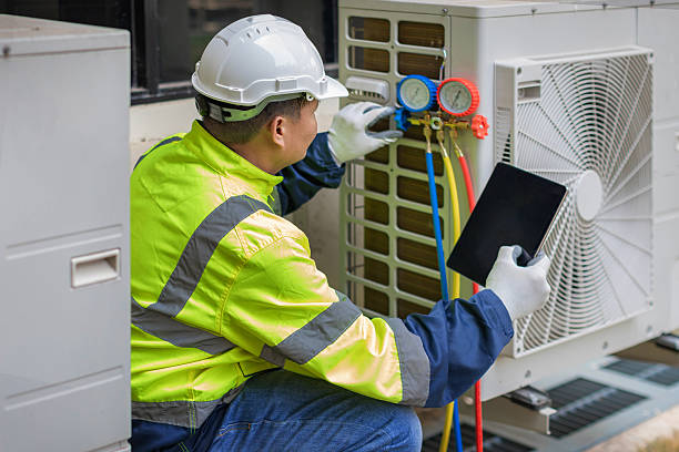 Professional Hvac Installation technician working in Severna Park, MD